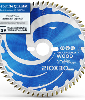 Sägeblatt 210x30 Holz - Kreissägeblatt - Speziell für Holz
