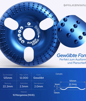 Ø 125mm - Frässcheibe für Winkelschleifer - ClearView