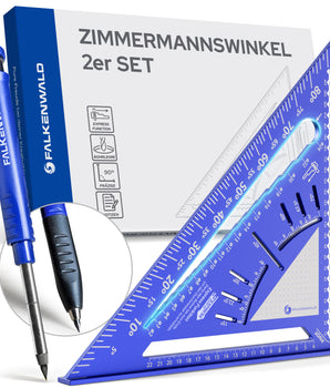 Zimmermannswinkel 300mm mit Schreibfläche inkl.Tieflochmarker
